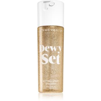 Anastasia Beverly Hills Dewy Set Setting Spray mgiełka rozświetlająca do twarzy z zapachem Coconut & Vanilla 100 ml