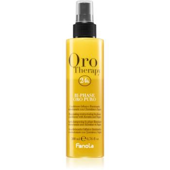 Fanola Oro Therapy Bi-Phase Oro Puro odżywka w sprayu bez spłukiwania do matowych włosów 200 ml