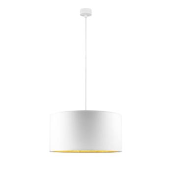 Biała lampa wisząca z wnętrzem w złotej barwie Sotto Luce Mika, ⌀ 50 cm