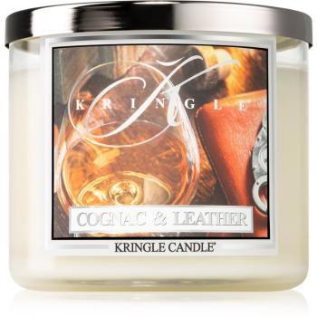 Kringle Candle Brandy & Leather świeczka zapachowa 411 g