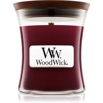 Woodwick Black Cherry świeczka zapachowa z drewnianym knotem 85 g