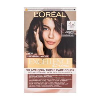 L'Oréal Paris Excellence Creme Triple Protection 48 ml farba do włosów dla kobiet Uszkodzone pudełko 4U Brown