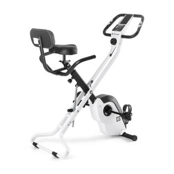 Capital Sports Azura X1 X-Bike, rower, do 120 kg, monitor pulsu, składany, 4 kg, biały