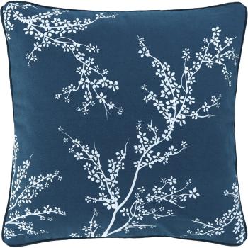 Niebieska bawełniana dekoracyjna poszewka na poduszkę Westwing Collection Jada, 40x40 cm