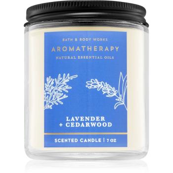 Bath & Body Works Lavender and Cedarwood świeczka zapachowa 198 g