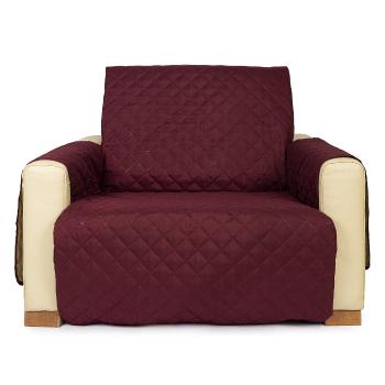 4Home Narzuta na fotel Doubleface bordo/beżowa, 60 x 220 cm, 60 x 220 cm