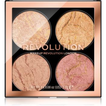 Makeup Revolution Cheek Kit paleta do twarzy odcień Fresh Perspective 4 x 2.2 g