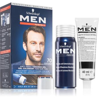 Schwarzkopf Men Perfect Anti-Grey Color Gel żel tonujący do włosów dla mężczyzn 70 Natural Dark Brown