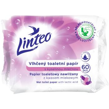 Linteo Wet Toilet Paper nawilżany papier toaletowy z kwasem mlekowym 60 szt.