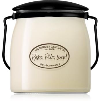 Milkhouse Candle Co. Creamery Rake, Pile, Leap! świeczka zapachowa Butter Jar 454 g