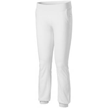 Damskie spodnie dresowe z kieszeniami, biały, XS