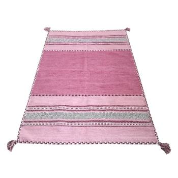 Różowy bawełniany dywan Webtappeti Antique Kilim, 70x140 cm