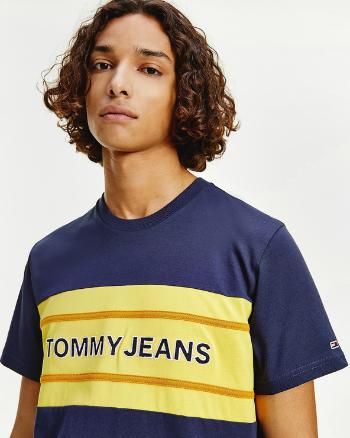 Tommy Jeans TJM Stripe Colorblock Tee Koszulka Niebieski