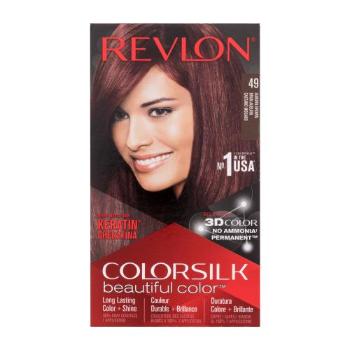 Revlon Colorsilk Beautiful Color 59,1 ml farba do włosów dla kobiet Uszkodzone pudełko 49 Auburn Brown