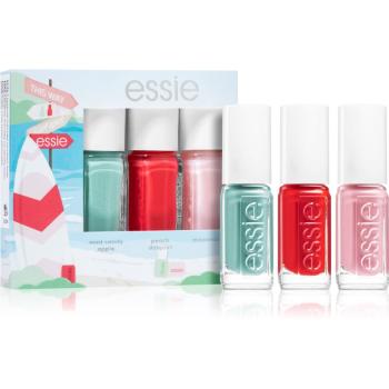 Essie Mini Triopack Summer zestaw lakierów do paznokci mint candy apple, peach daiquiri, mademoiselle odcień