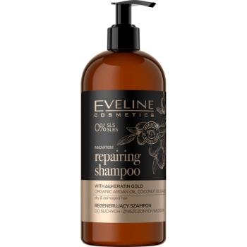 Eveline Cosmetics Organic Gold szampon regenerujący do włosów suchych i zniszczonych 500 ml