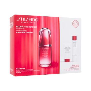 Shiseido Ultimune Global Age Defense Program zestaw Serum do twarzy 50 ml + oczyszczająca pianka 30 ml + woda do twarzy 30 ml dla kobiet