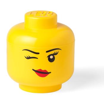 Żółty pojemnik w kształcie głowy LEGO® Winky, ⌀ 24,2 cm