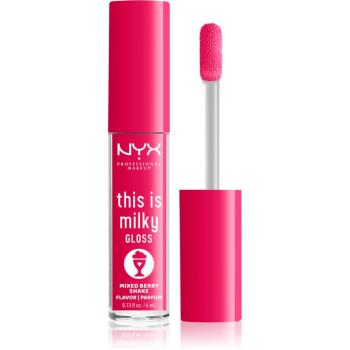 NYX Professional Makeup This is Milky Gloss Milkshakes nawilżający błyszczyk do ust perfumowany odcień 09 Berry Shake 4 ml