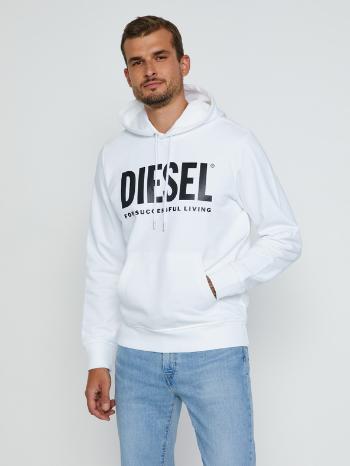Diesel Girk-Hood-Ecologo Bluza Biały
