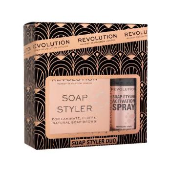 Makeup Revolution London Soap Styler+ Duo zestaw Mydło do brwi Soap Styler 5 g + Sprej do brwi Soap Styler Brow Activation Spray 50 ml dla kobiet
