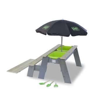 EXIT Stół z ławeczka i parasolem Aksent