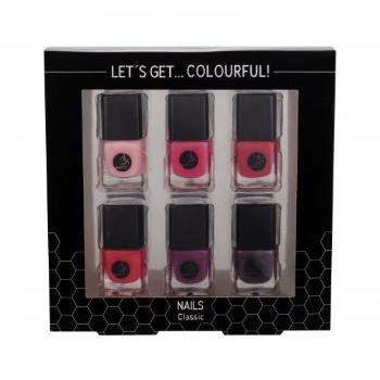 2K Let´s Get Colourful! Classics zestaw Lakier do paznokci 6 x 5 ml dla kobiet Uszkodzone pudełko