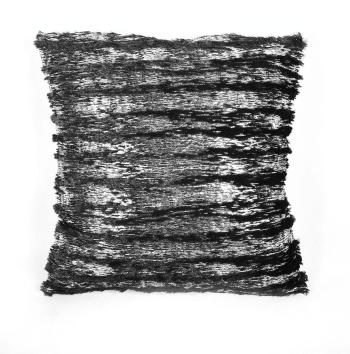 Forbyt, Poszewka na poduszkę, Srebrne paski, 40 x 40 cm, biały