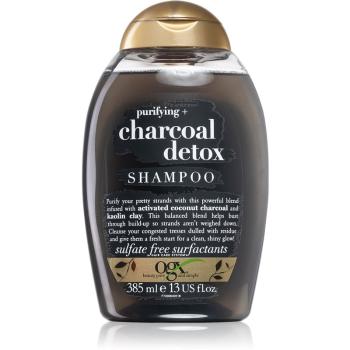 OGX Charcoal Detox szampon oczyszczający włosy słabe 385 ml