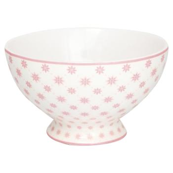 Różowa porcelanowa miska na zupę Green Gate Laurie, ø 15 cm