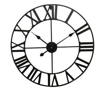 306874 - Zegar ścienny 1xAA śr. 60 cm czarny