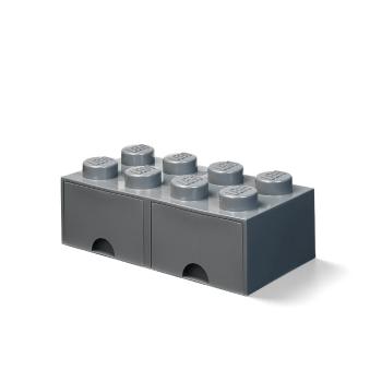 Ciemnoszary dziecięcy pojemnik z 2 szufladami LEGO®