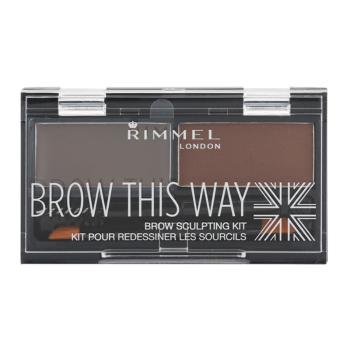 Rimmel Brow This Way paletka do brwi odcień 003 Dark Brown 1,3 g