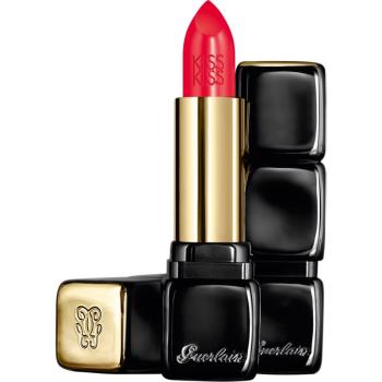 GUERLAIN KissKiss Shaping Cream Lip Colour kremowa szminka o satynowym wykończeniu odcień 329 Poppy Red 3.5 g