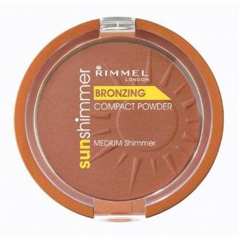 Rimmel London Sun Shimmer Bronzing 11 g puder dla kobiet Medium Shimmer