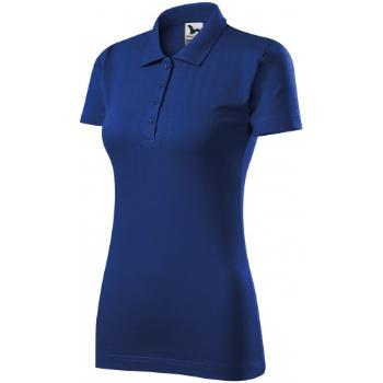 Damska koszulka polo slim fit, królewski niebieski, XL