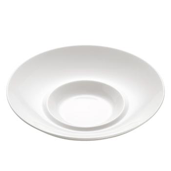 Biały porcelanowy talerz na risotto Maxwell & Williams Basic Bistro, ø 26 cm