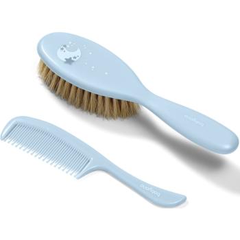 BabyOno Take Care Hairbrush and Comb III zestaw Blue (dla dzieci od urodzenia)