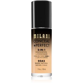Milani Conceal + Perfect 2-in-1 Foundation And Concealer make up 02A2 Warm Natural 30 ml
