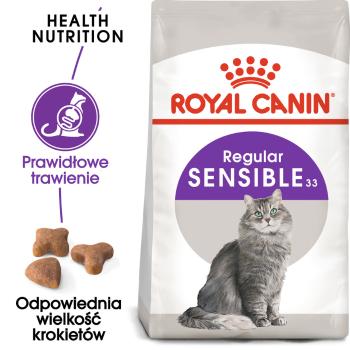 ROYAL CANIN Sensible 33 karma sucha dla kotów dorosłych, o wrażliwym przewodzie pokarmowym 10 kg