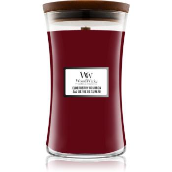 Woodwick Elderberry Bourbon świeczka zapachowa z drewnianym knotem 609,5 g