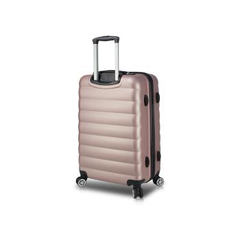 Różowa walizka na kółkach z USB My Valice COLORS RESSNO Medium Suitcase
