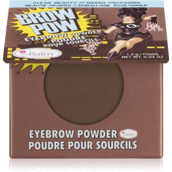 theBalm Browpow® puder do brwi w praktycznym magnetycznym lusterku odcień Dark Brown 1,2 g