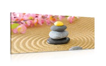 Obraz kamienie Zen w kształcie piramidy - 100x50