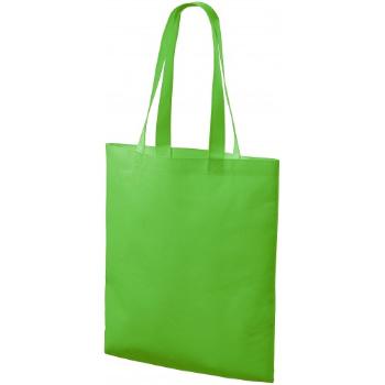 średniej wielkości torba na zakupy shopping, zielone jabłko, uni