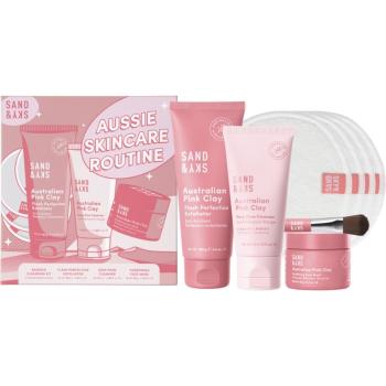 Sand & Sky Australian Pink Clay Aussie Skincare Routine zestaw do pielęgnacji skóry