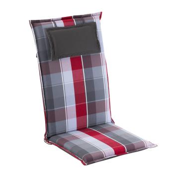 Blumfeldt Donau, poduszka na krzesło ogrodowe z wysokim oparciem, poduszka ogroowa, poliester, 50 x 120 x 6 cm
