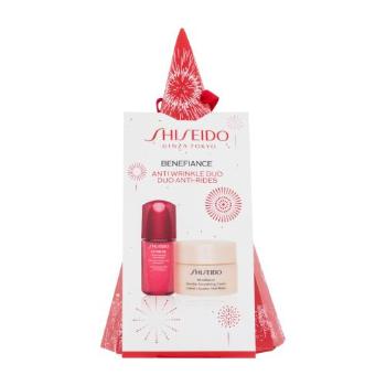 Shiseido Benefiance Anti Wrinkle Duo zestaw Krem do twarzy na dzień 30 ml + serum do twarzy 10 ml dla kobiet Uszkodzone pudełko