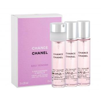 Chanel Chance Eau Tendre 3x 20 ml 20 ml woda toaletowa dla kobiet