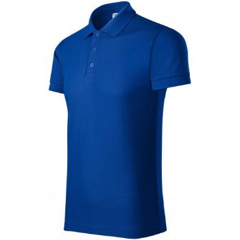 Wygodna męska koszulka polo, królewski niebieski, 2XL